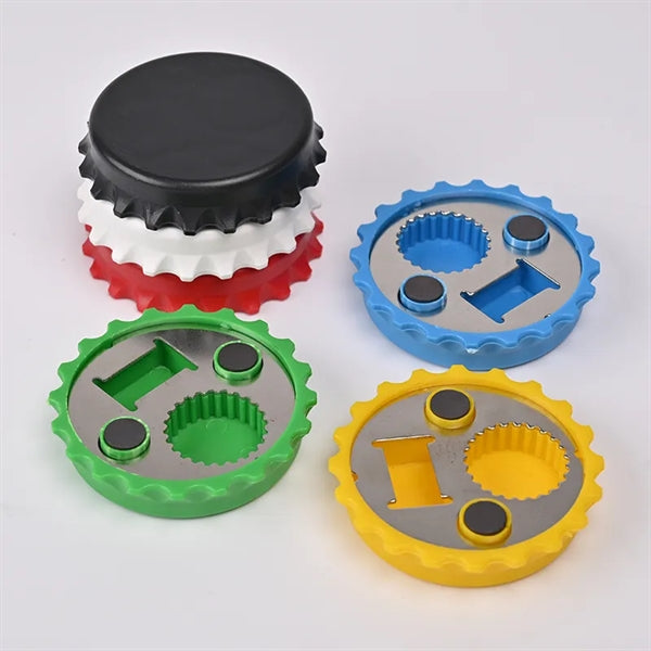 Round Bottle Opener with Magnet
