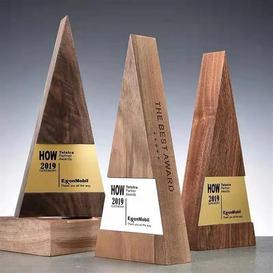 Wooden Triangle Trophy