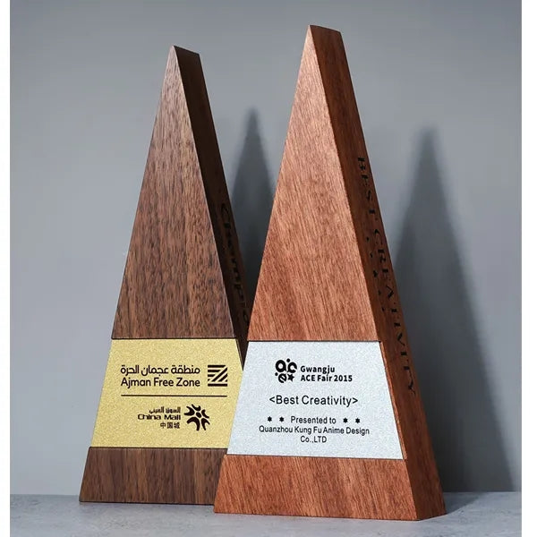 Wooden Triangle Trophy