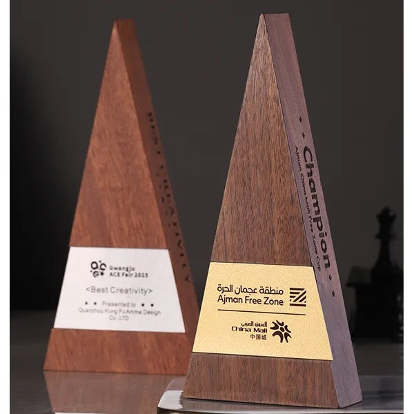 Wooden Triangle Trophy