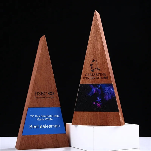 Wooden Triangle Trophy