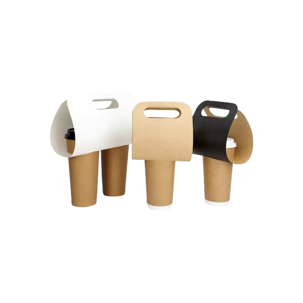 Kraft Paper Coffee Cup Handle Holder