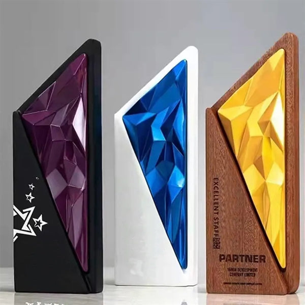 Exclusive Crystal Wooden Award