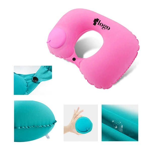 Inflatable U Shaped Travel Neck Pillow