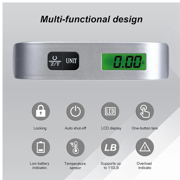 Travel Digital Luggage Scale 110LB/50KG