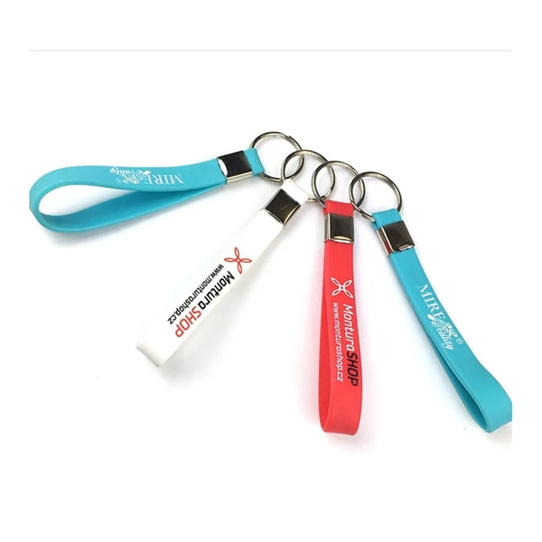 Silicone Bracelet Keychain Wristband Party Keyring