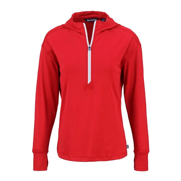 Cutter & Buck Ladies Daybreak Eco Recycled Half Zip Hoodie