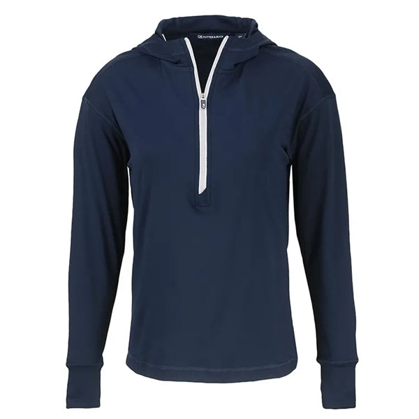 Cutter & Buck Ladies Daybreak Eco Recycled Half Zip Hoodie