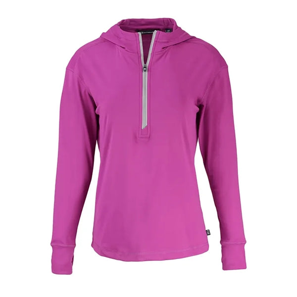 Cutter & Buck Ladies Daybreak Eco Recycled Half Zip Hoodie