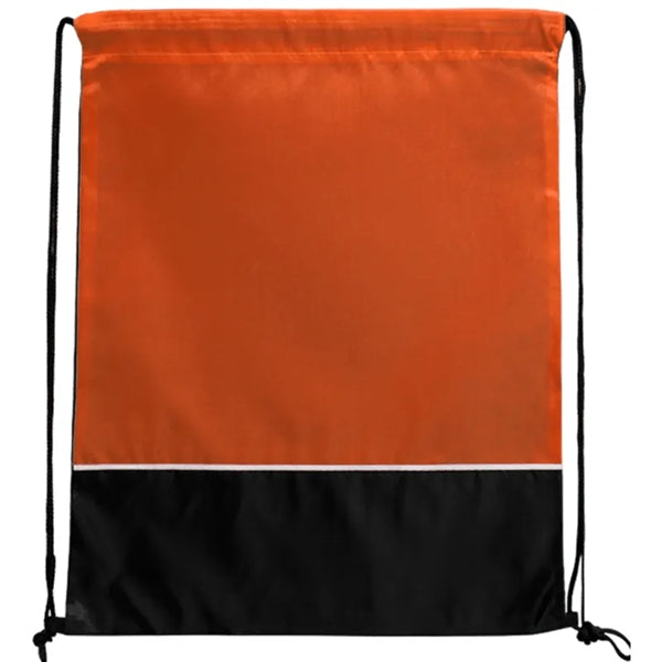 Two Tone Classic Drawstring Tote Bags
