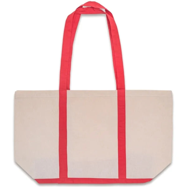 Two Tone Cotton Canvas Tote Bags