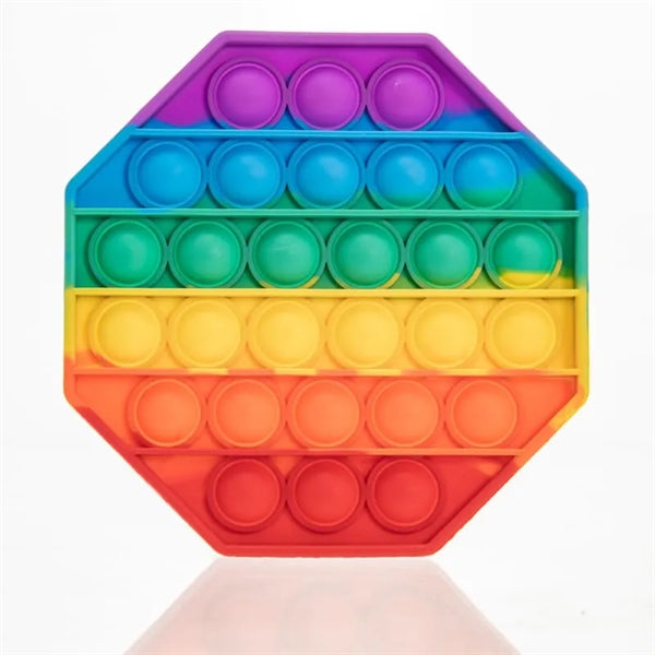 Laser Engraved Silicone Push Pop Bubble Fidget Toys