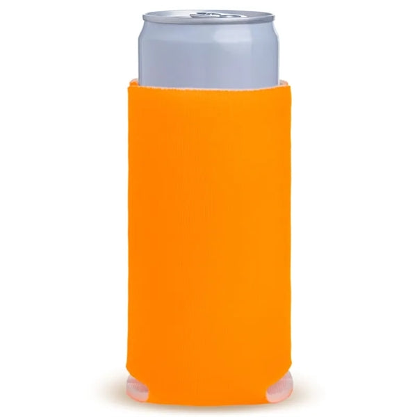 Fluorescent Neon Collapsible SLIM Can Coolers