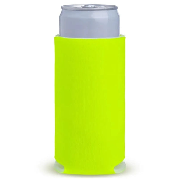 Fluorescent Neon Collapsible SLIM Can Coolers