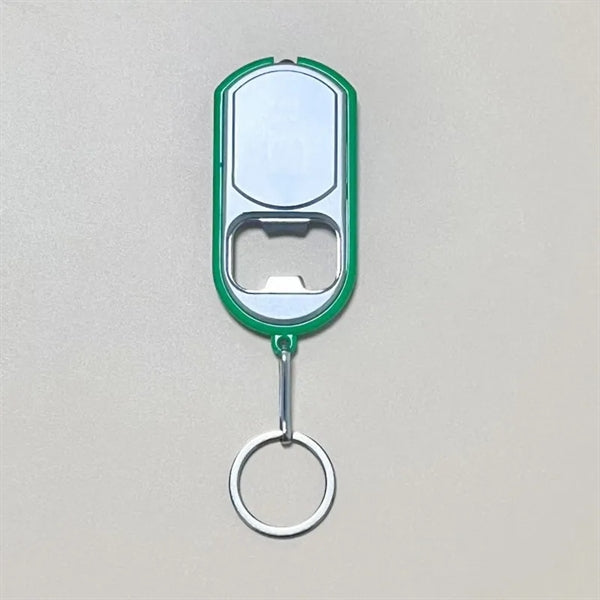 Bottle Opener Keychain with LED Light