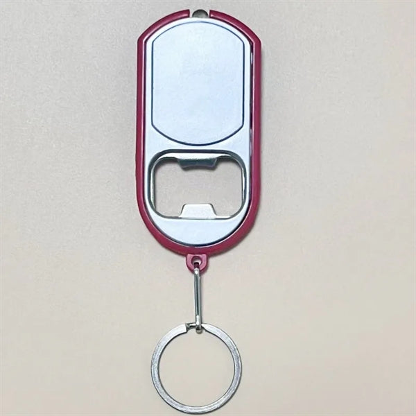Bottle Opener Keychain with LED Light