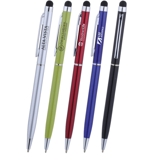 Sleek Metal Twist Action Stylus Ballpoint