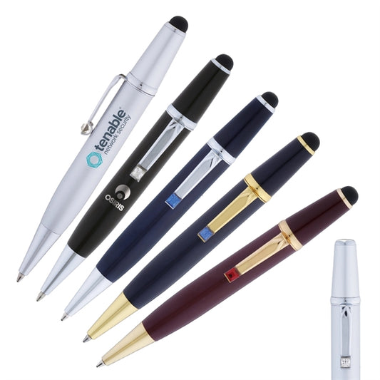 Duke Brass Twist-Action Ballpoint Stylus Pen