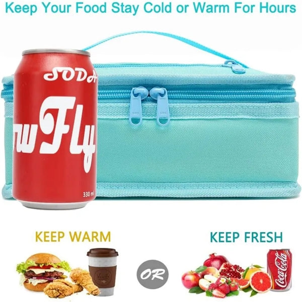 Mini Cooler Bag Thermal Meal Tote Kit with Handle