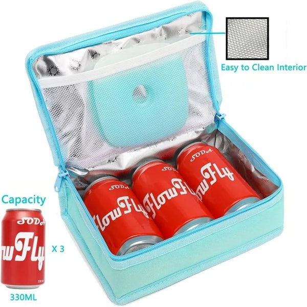 Mini Cooler Bag Thermal Meal Tote Kit with Handle