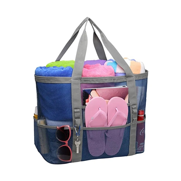 Oversized Beach Pool Toy 9 Pockets Tote Bag