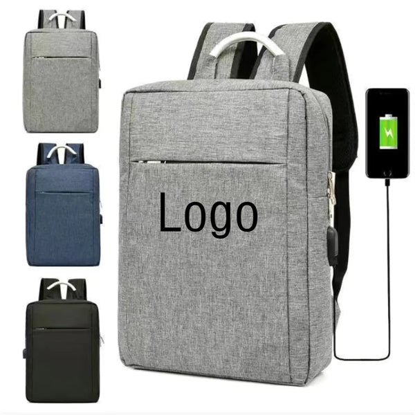 Wearproof Business Laptop Backpack with USB Charging Port