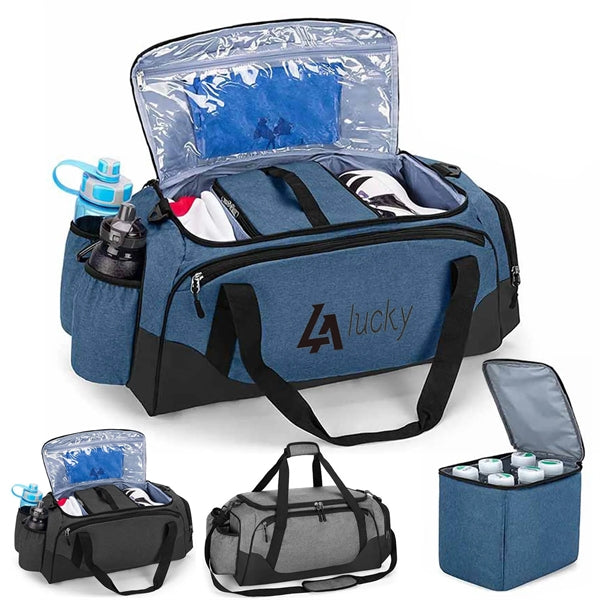 Waterproof Travel Duffel with Built-in 6-Can Cooler