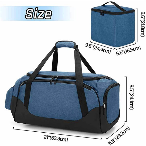 Waterproof Travel Duffel with Built-in 6-Can Cooler