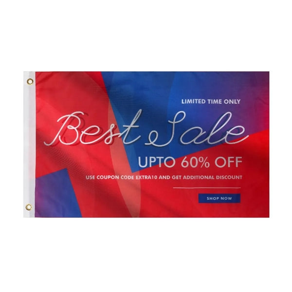 Single Sided Polyester Flag (3' X 5')