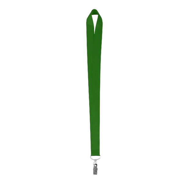 1" Sublimated Lanyard W/ Metal Bulldog Clip