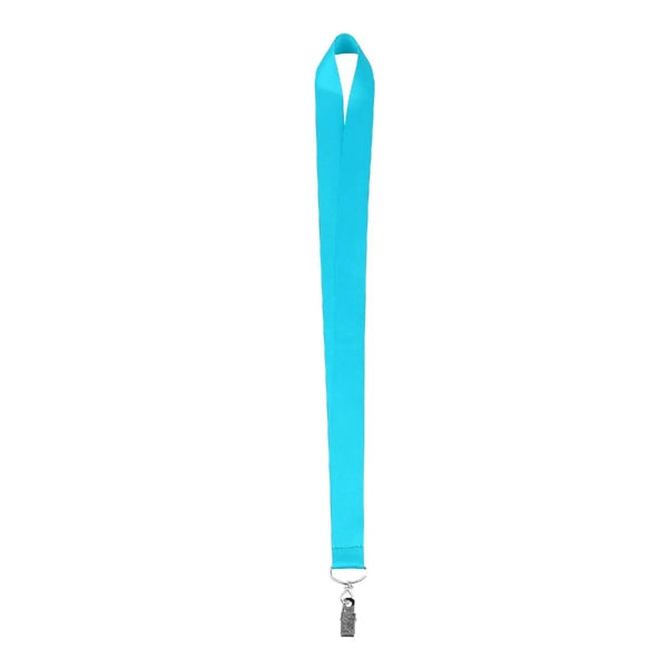1" Sublimated Lanyard W/ Metal Bulldog Clip