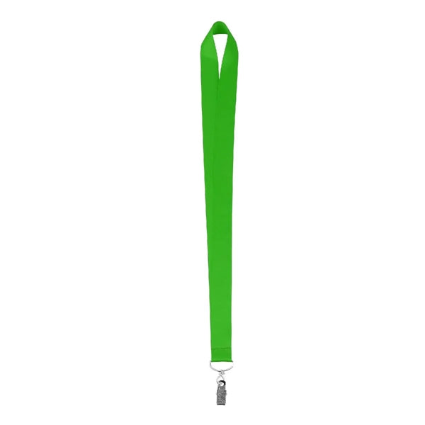 1" Sublimated Lanyard W/ Metal Bulldog Clip