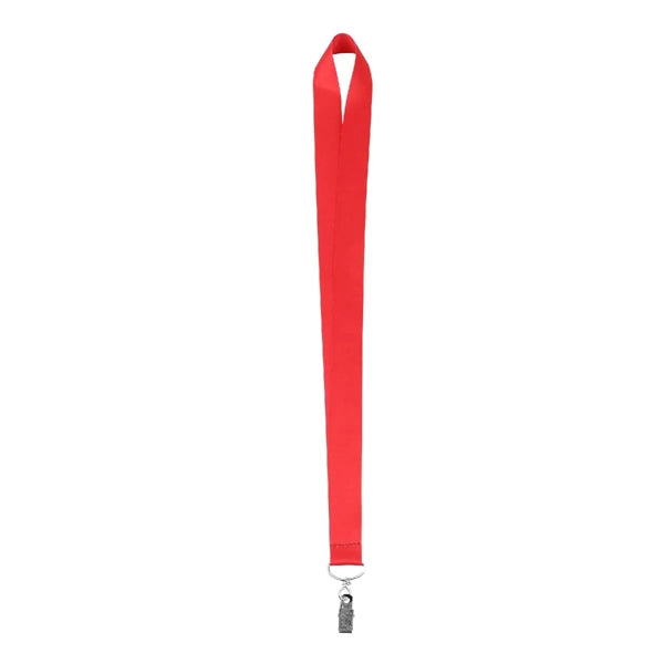1" Sublimated Lanyard W/ Metal Bulldog Clip