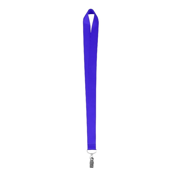 1" Sublimated Lanyard W/ Metal Bulldog Clip