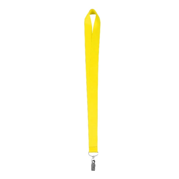 1" Sublimated Lanyard W/ Metal Bulldog Clip