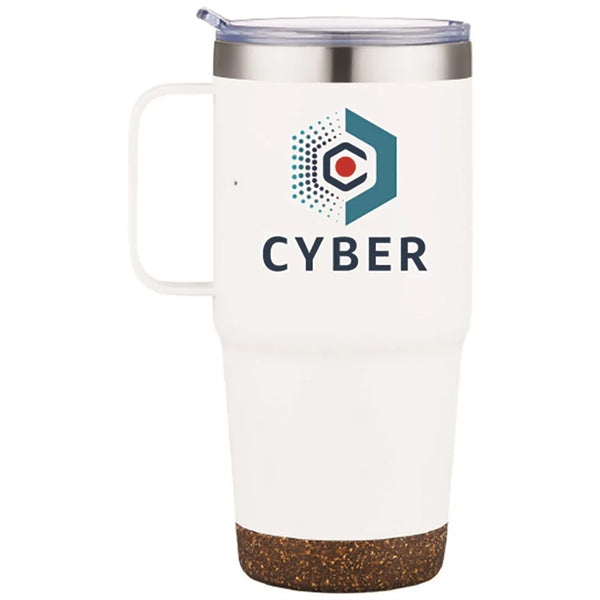 20oz Stainless Steel Double Wall Travel Mug with Cork Bottom