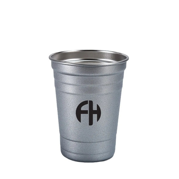 Single Wall 16oz Stainless Steel Cold Drink Cup Tumbler
