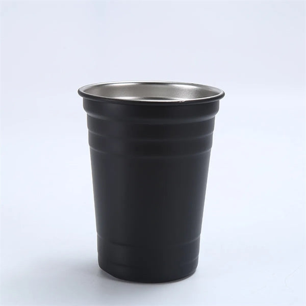 Single Wall 16oz Stainless Steel Cold Drink Cup Tumbler