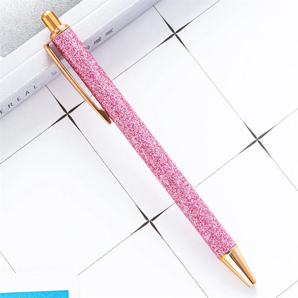 Glitter Ballpoint Pens with Metal Barrel
