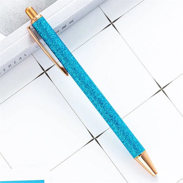 Glitter Ballpoint Pens with Metal Barrel