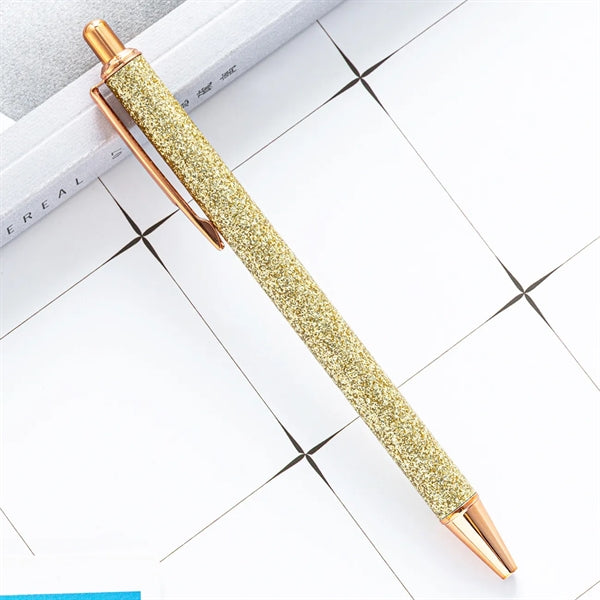 Glitter Ballpoint Pens with Metal Barrel