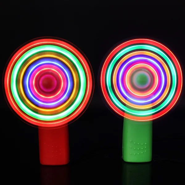 4" Black Light-Up Hand Held Fan