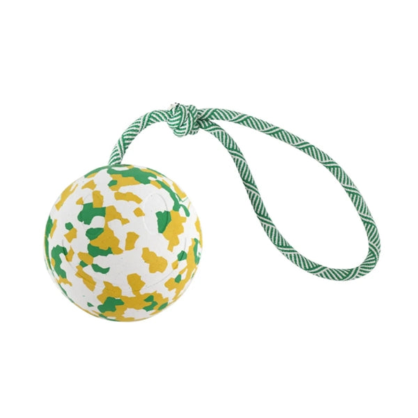 Natural Rubber Colorful Interactive Pet Toy Ball
