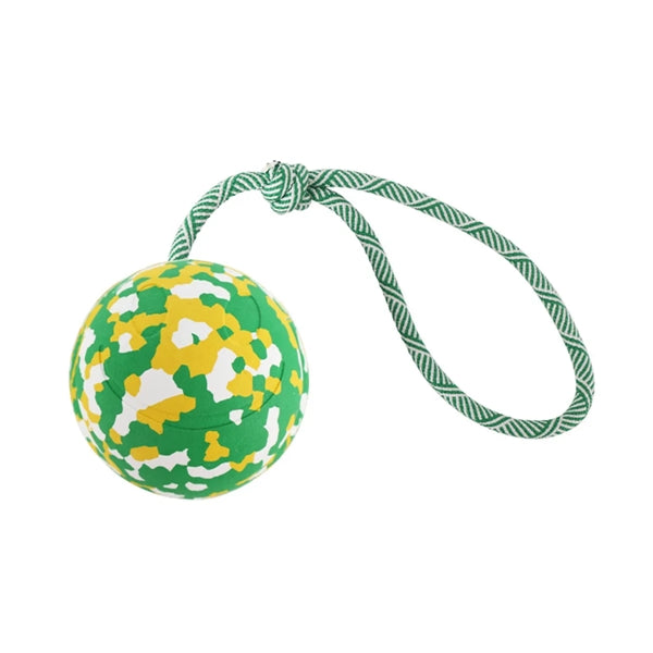 Natural Rubber Colorful Interactive Pet Toy Ball