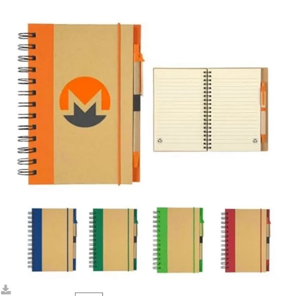 Eco-Inspired Spiral Notebook & Pen