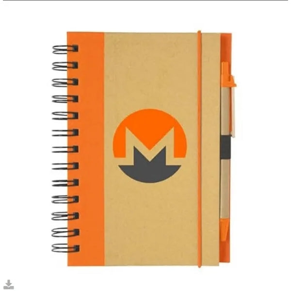 Eco-Inspired Spiral Notebook & Pen