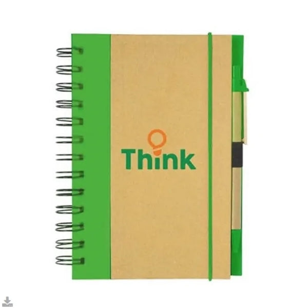 Eco-Inspired Spiral Notebook & Pen