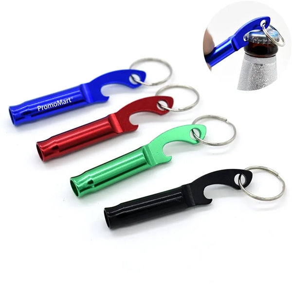 Whistle Bottle Opener With Key Ring