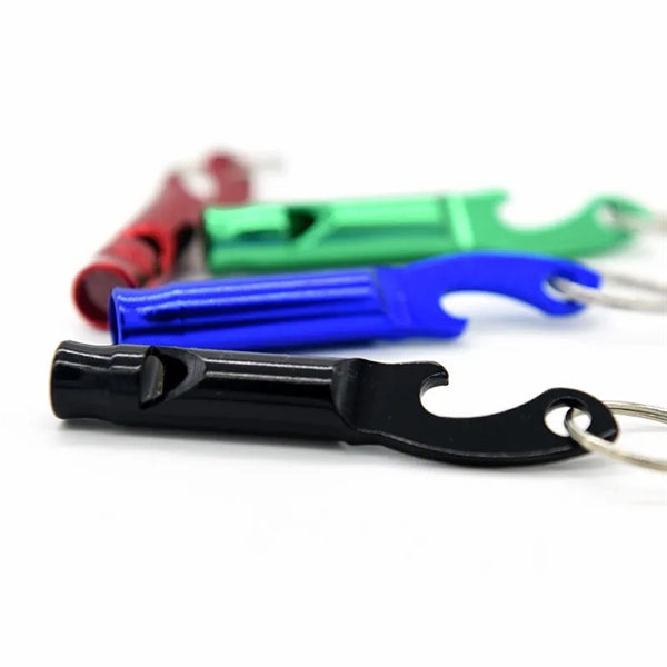 Whistle Bottle Opener With Key Ring
