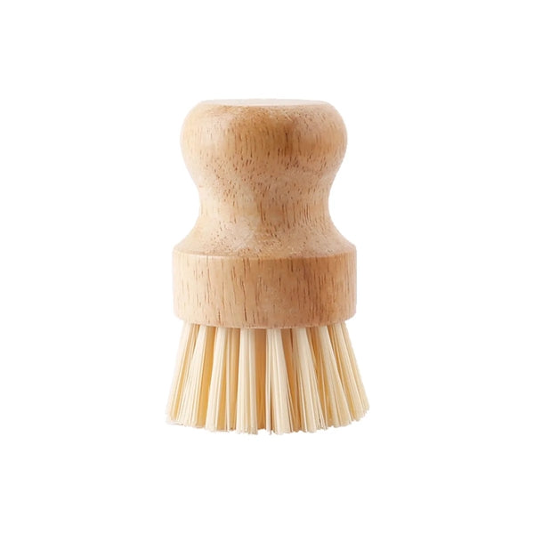 Bamboo Kitchen Dish Scrub Brush w/ Hemp Rope